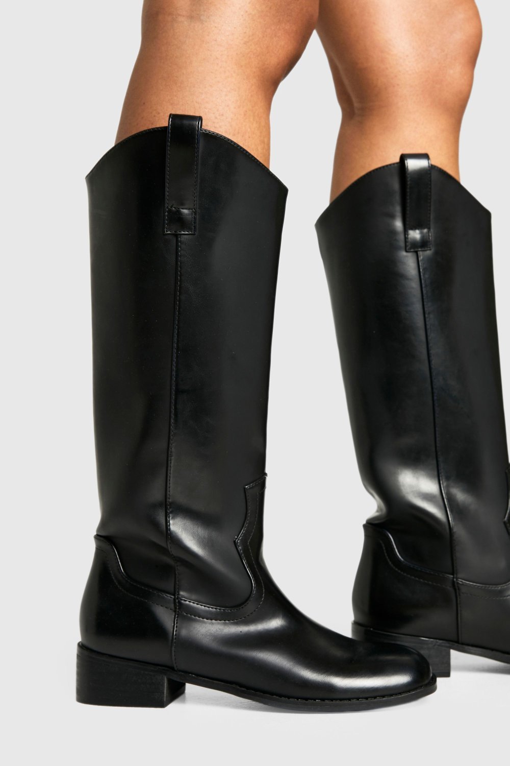 Bottes western à talon bloc