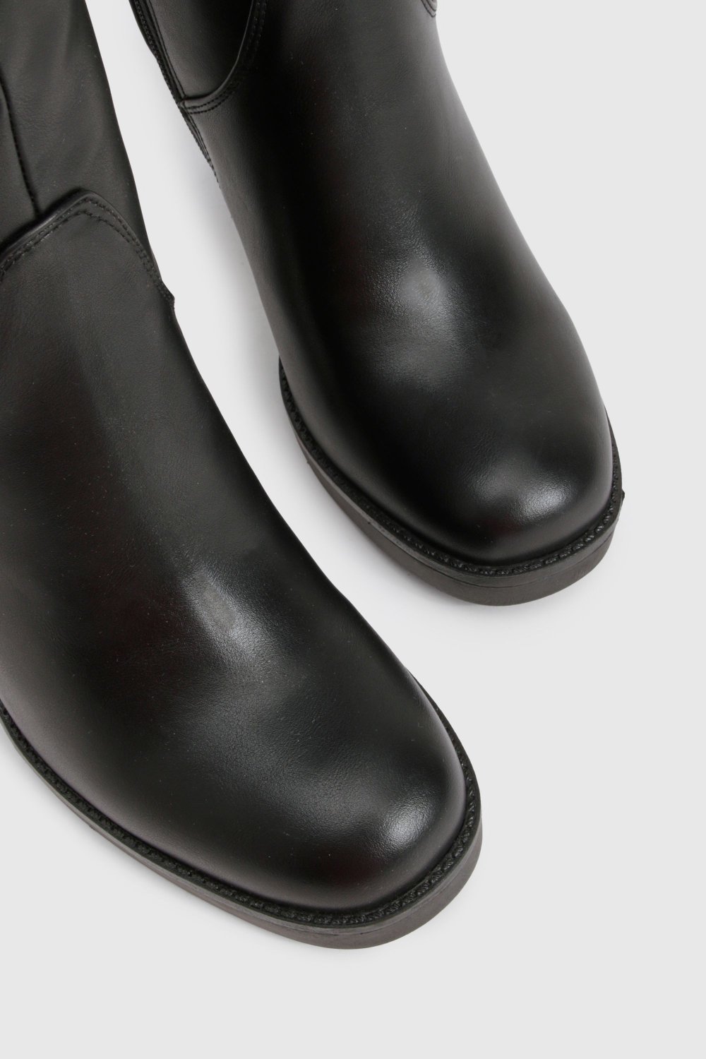 Platform knee-high boots