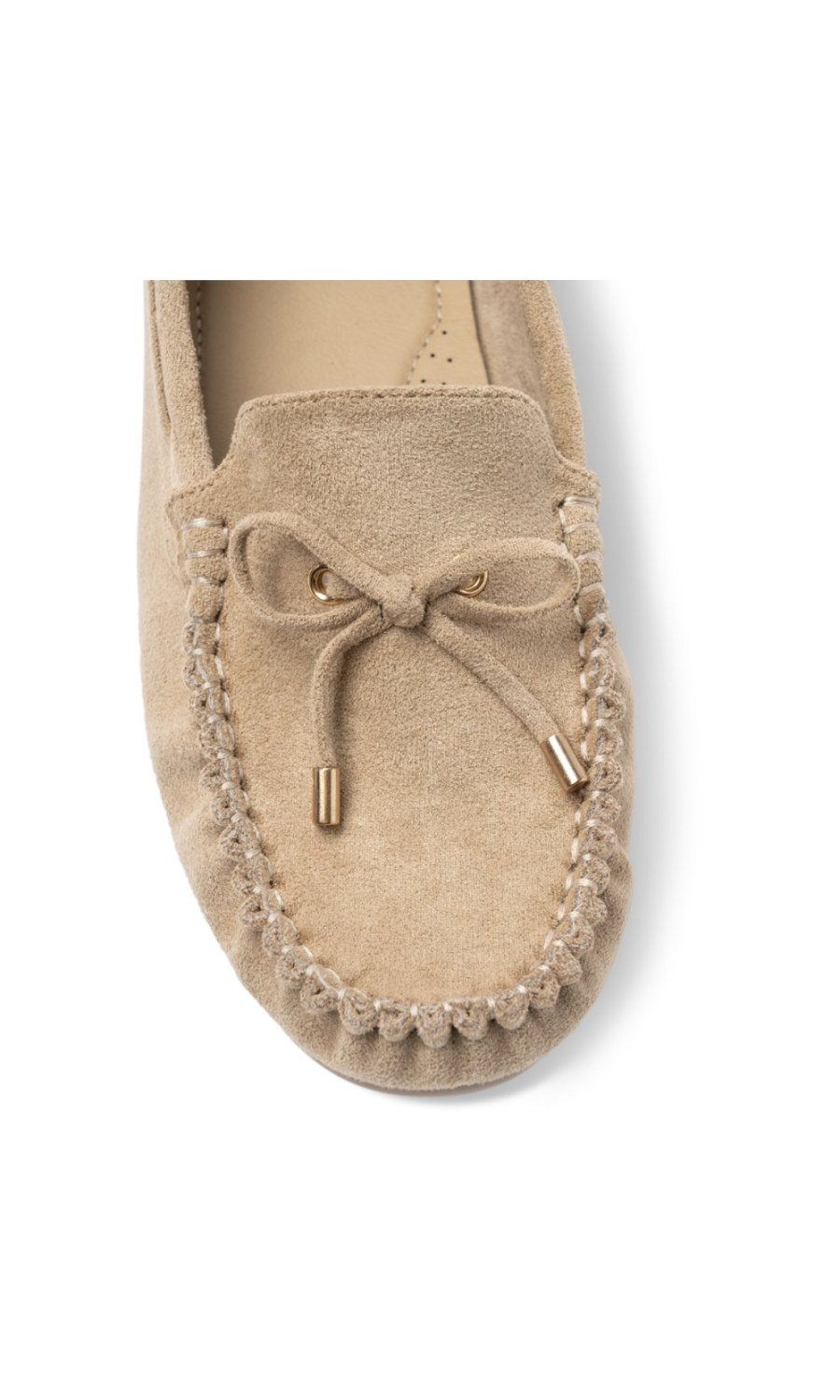 Mocassins b suédine w fyonka taupe