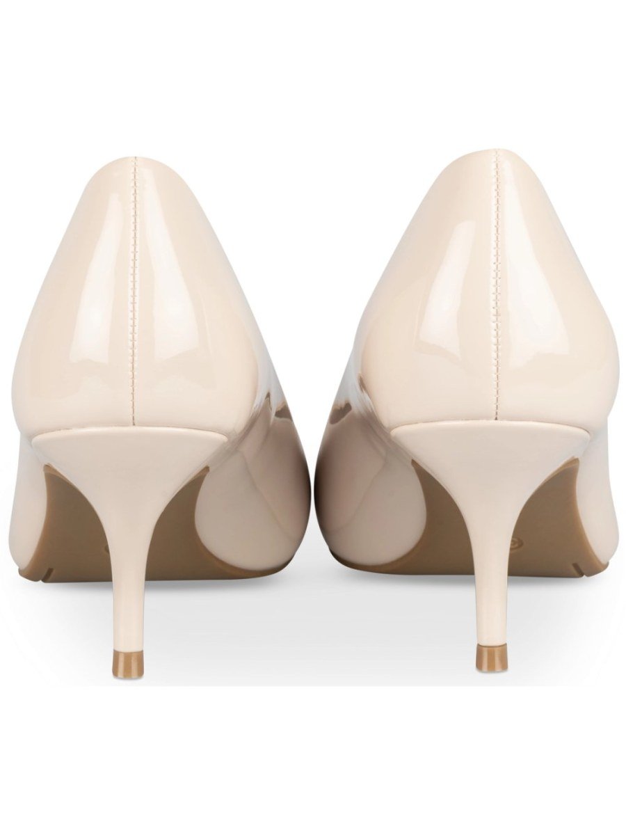 Escarpins vernis pointus beiges