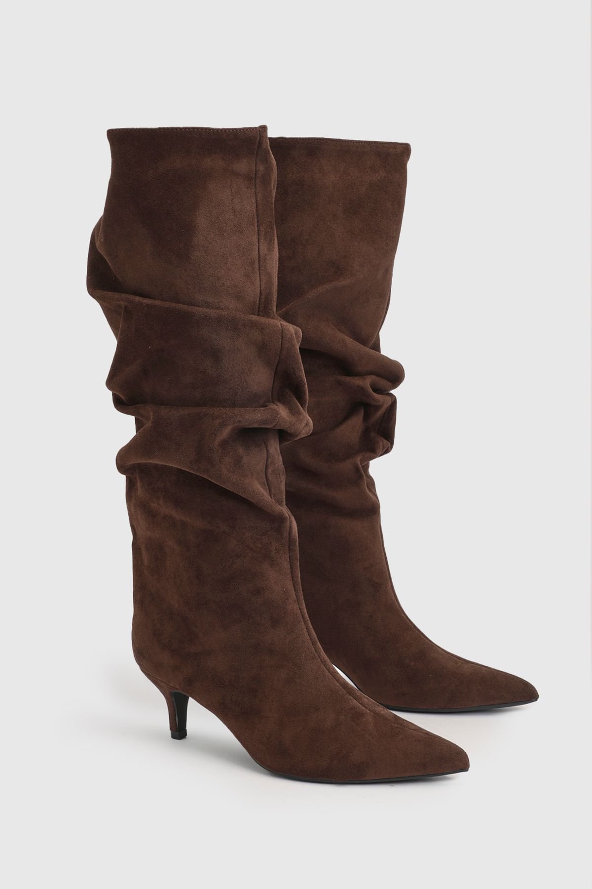 Slouchy knee-high boots - Mocha