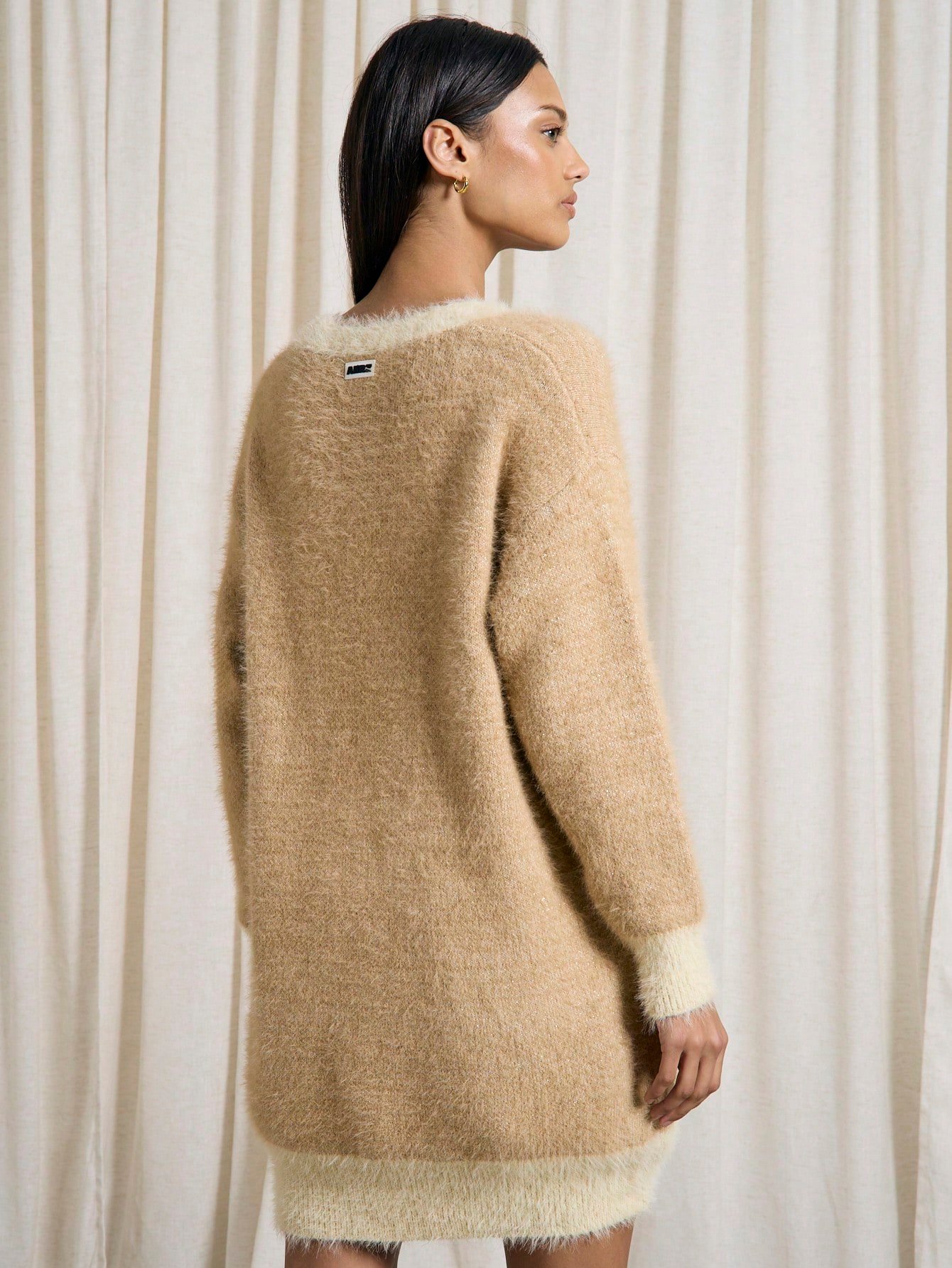 Cardigan en mélange de mohair moelleux de luxe