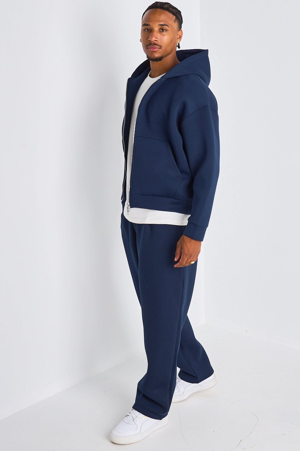 Survêtement veste à capuche et jogging bleu marine
