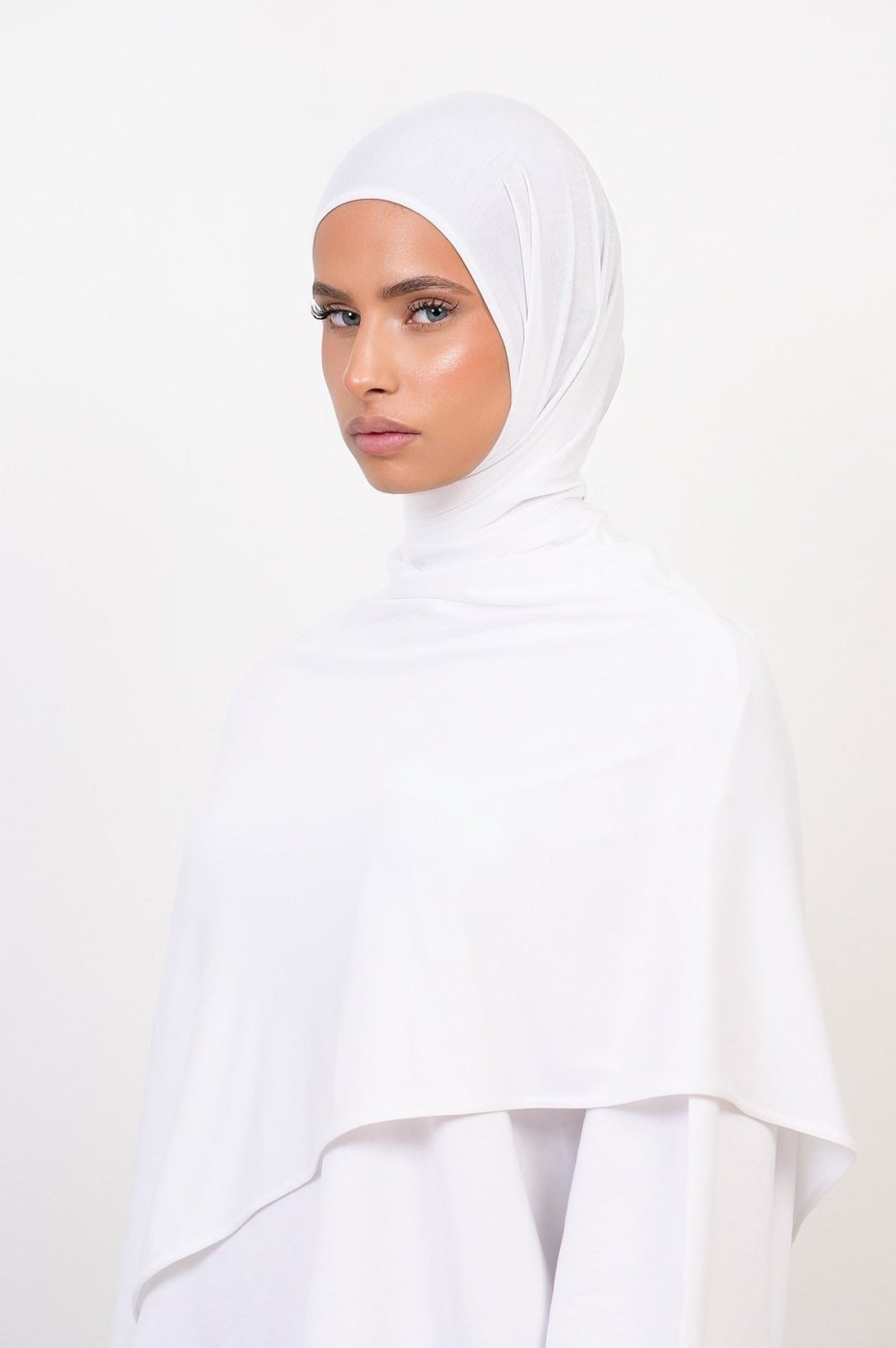 Modal hijab - White