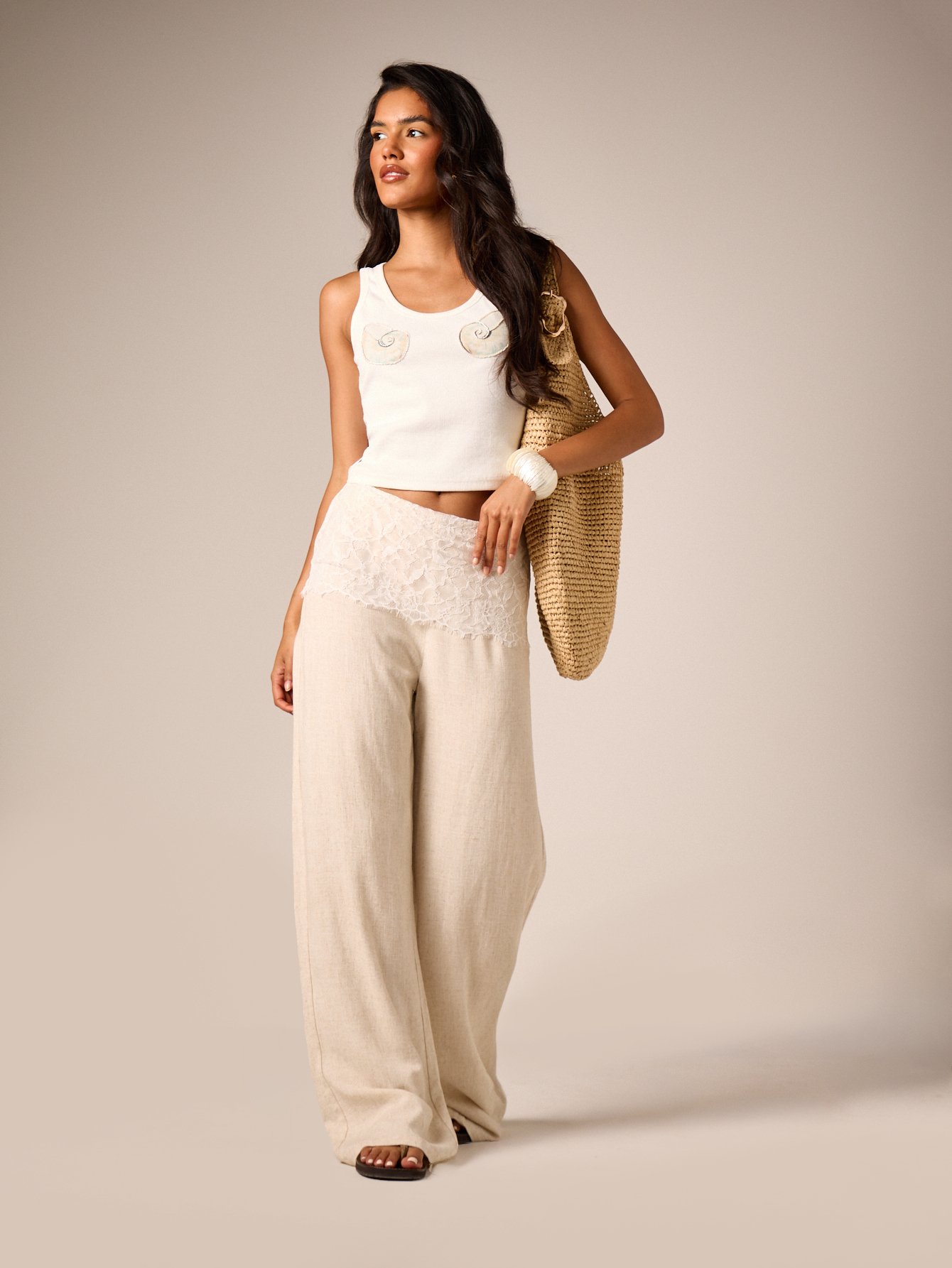 Serwal palazzo kettan wasi3 b ceinture dentelle