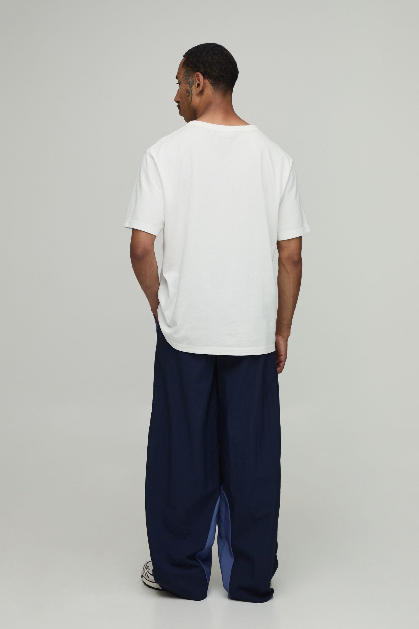 Pantalon de jogging baggy à blocs de couleur