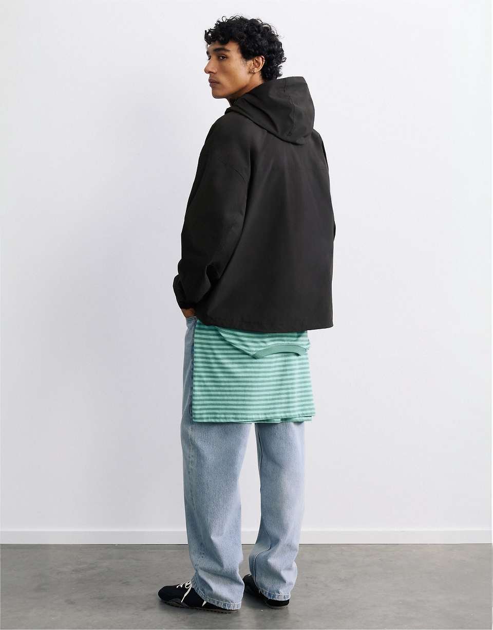 STWD - Veste imperméable à capuche légère - Noir