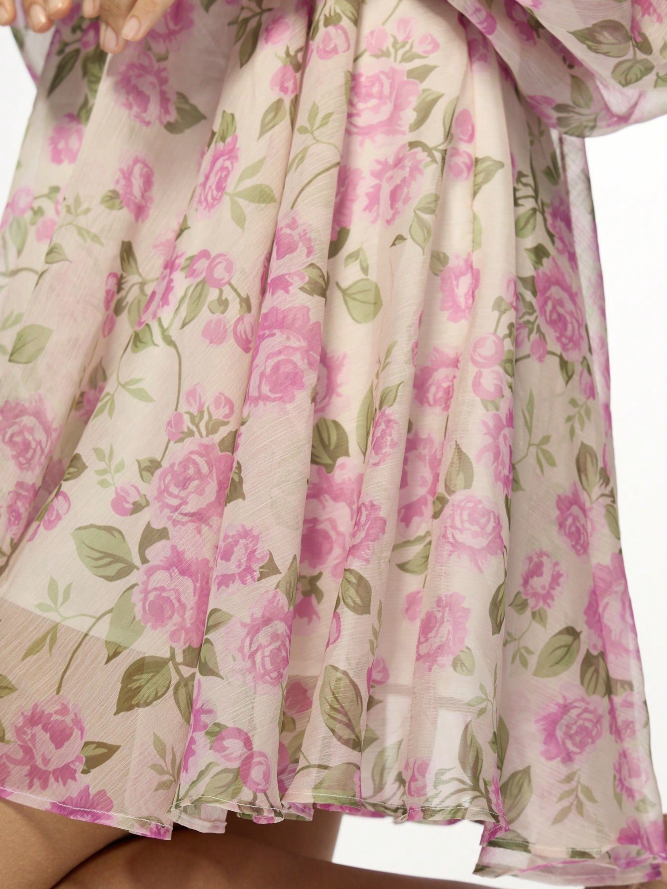 Mini Robe Fleurie Taille Empire
