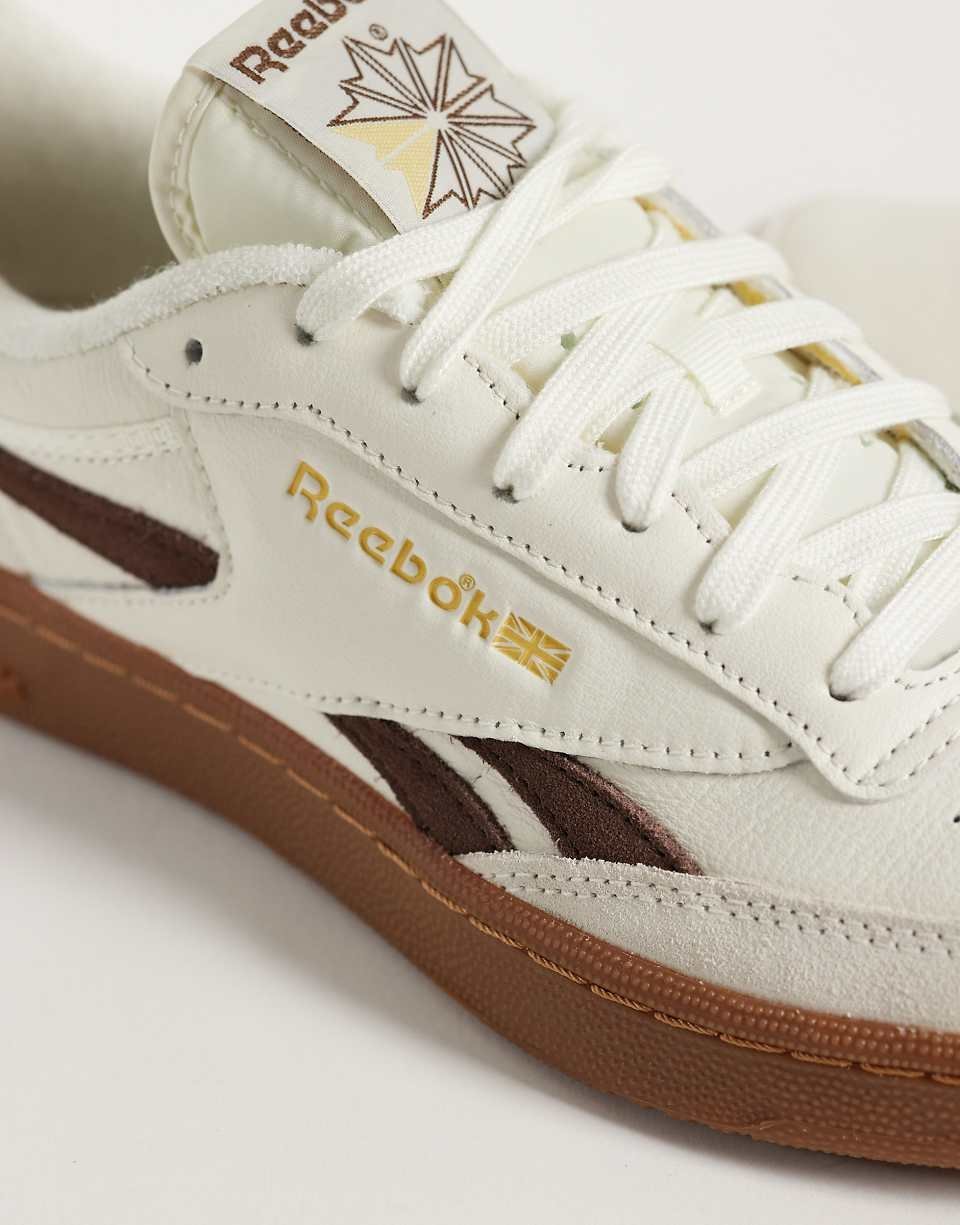 Club C Revenge trainers in white and brown