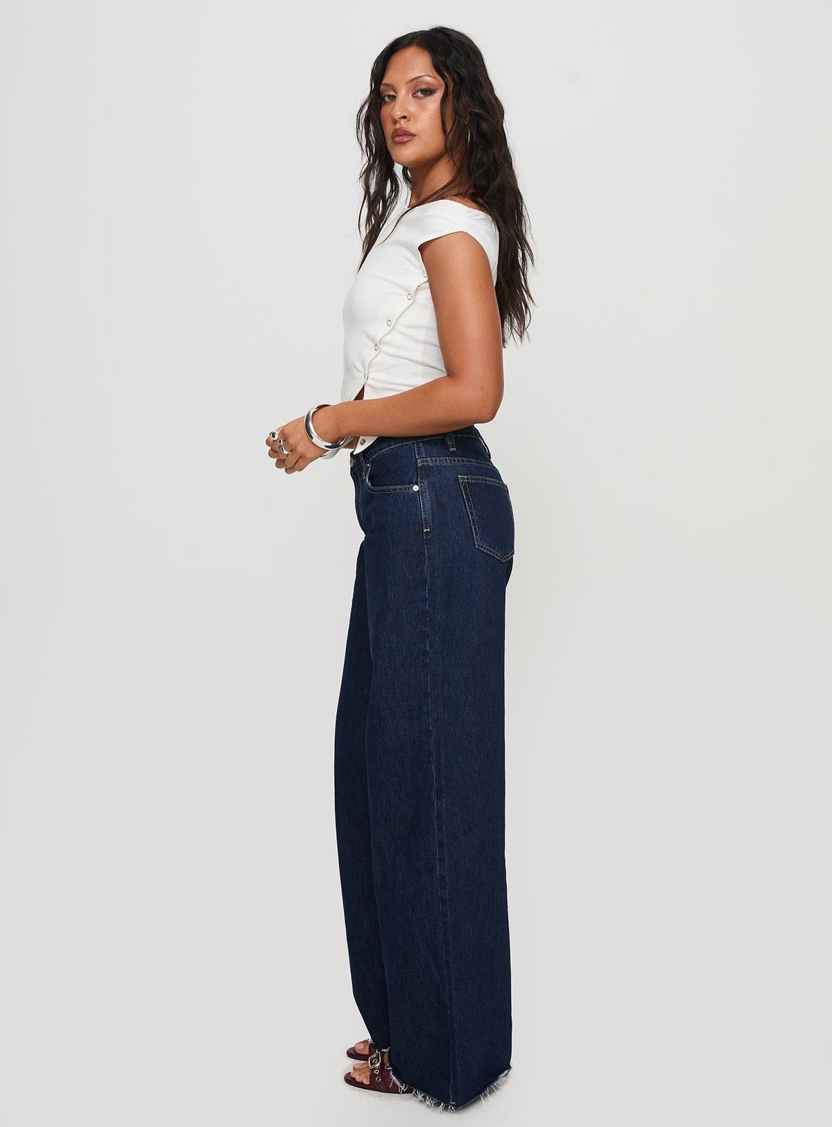 Jean droit taille basse - Petite