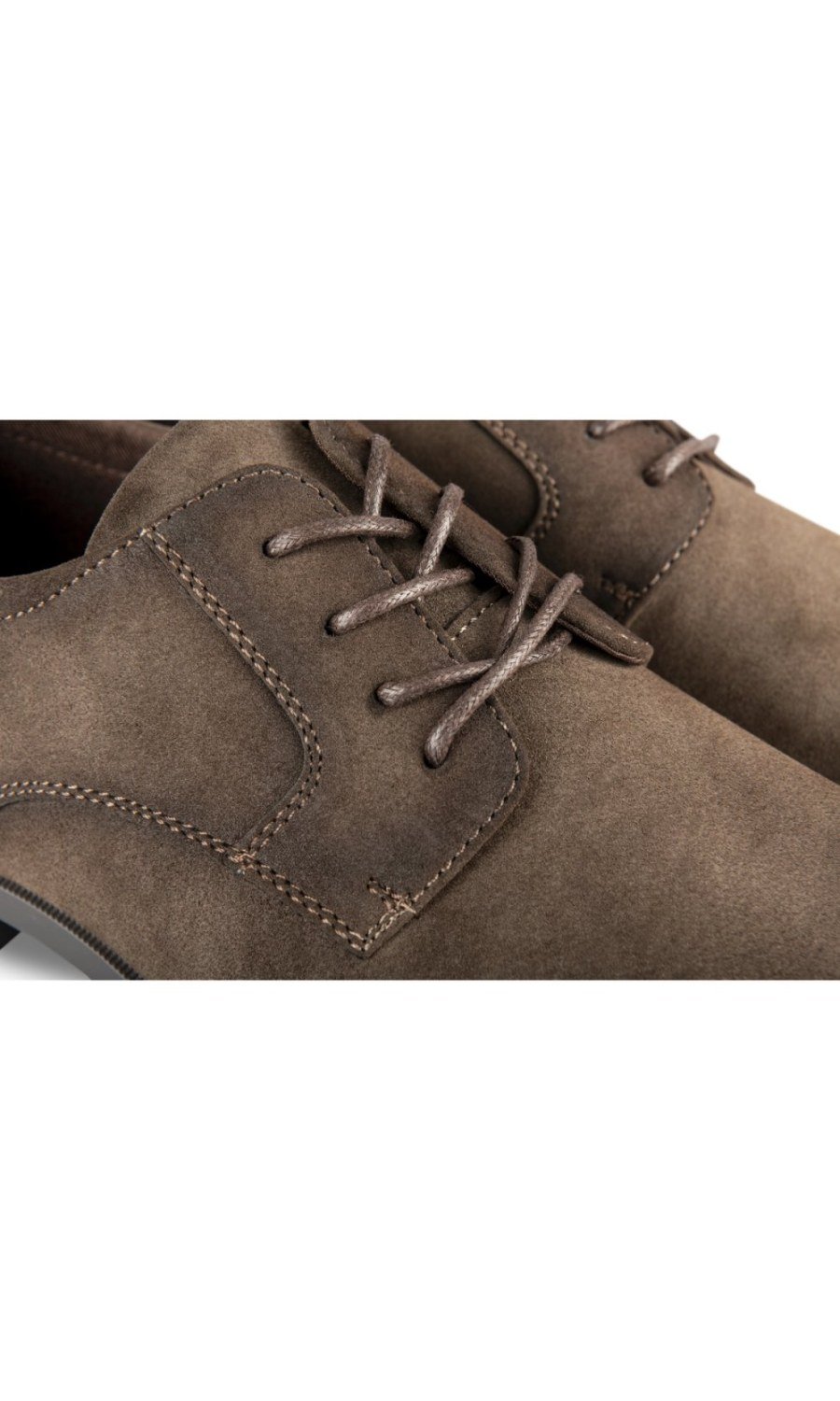 Derbies b7al suédine taupe
