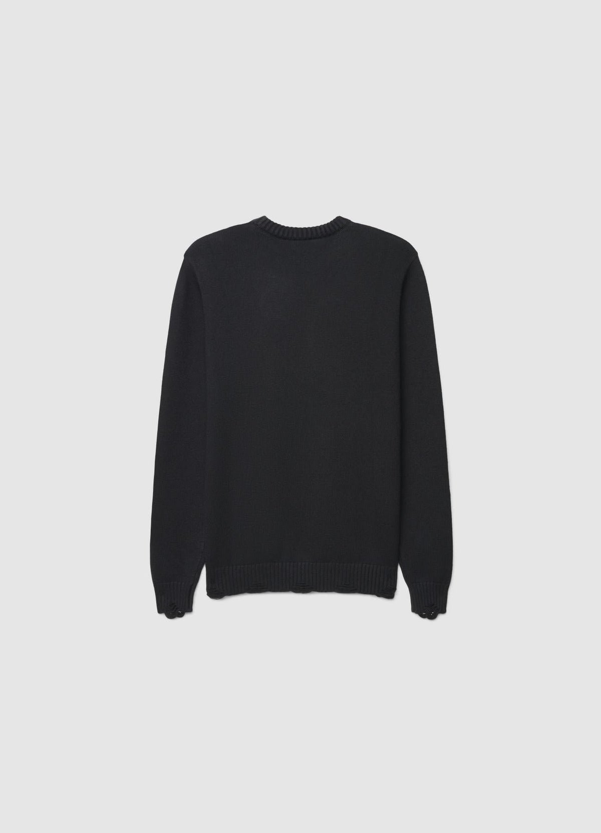 Pull col rond effet usé