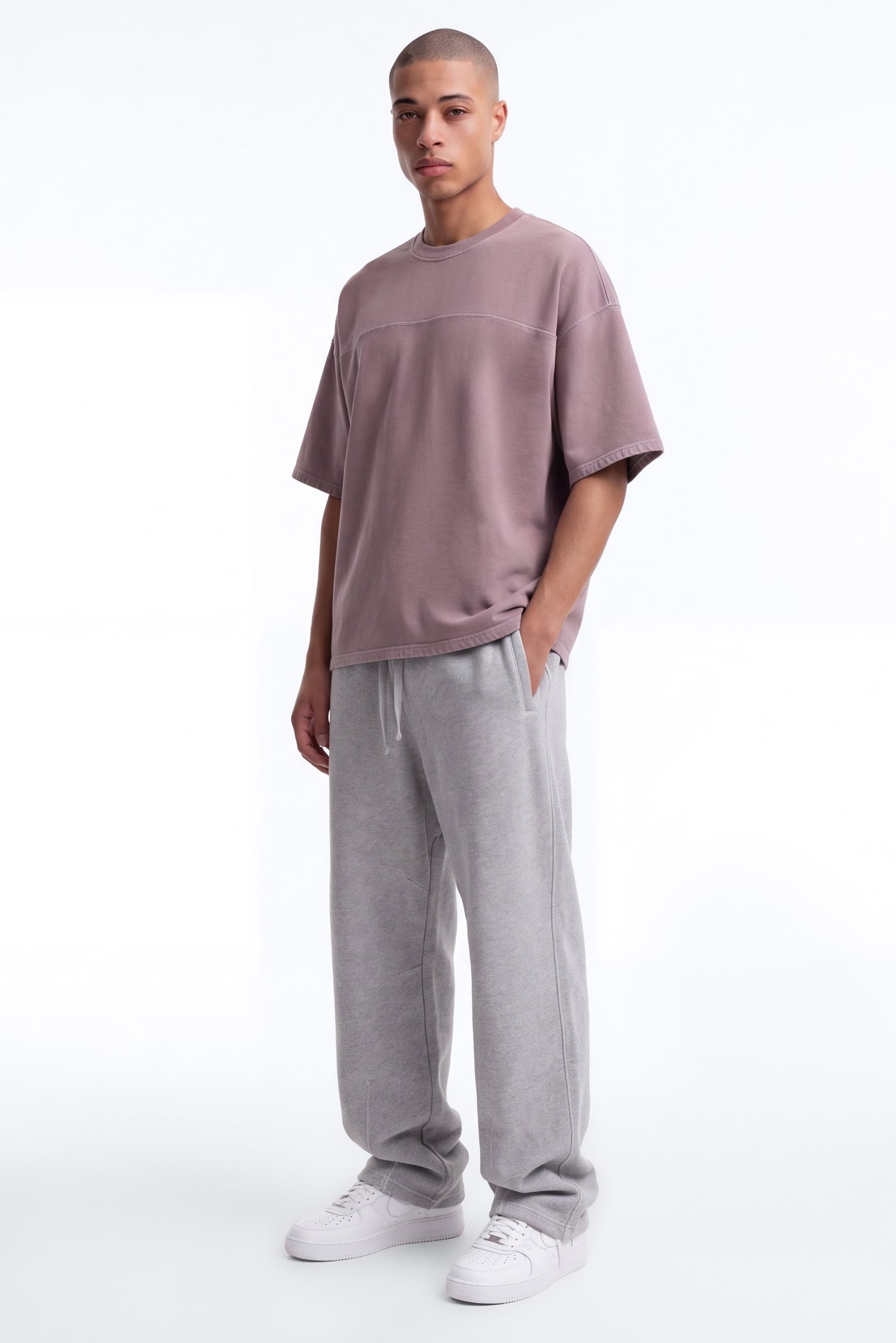 T-shirt oversize délavé b khyata b loun akhor