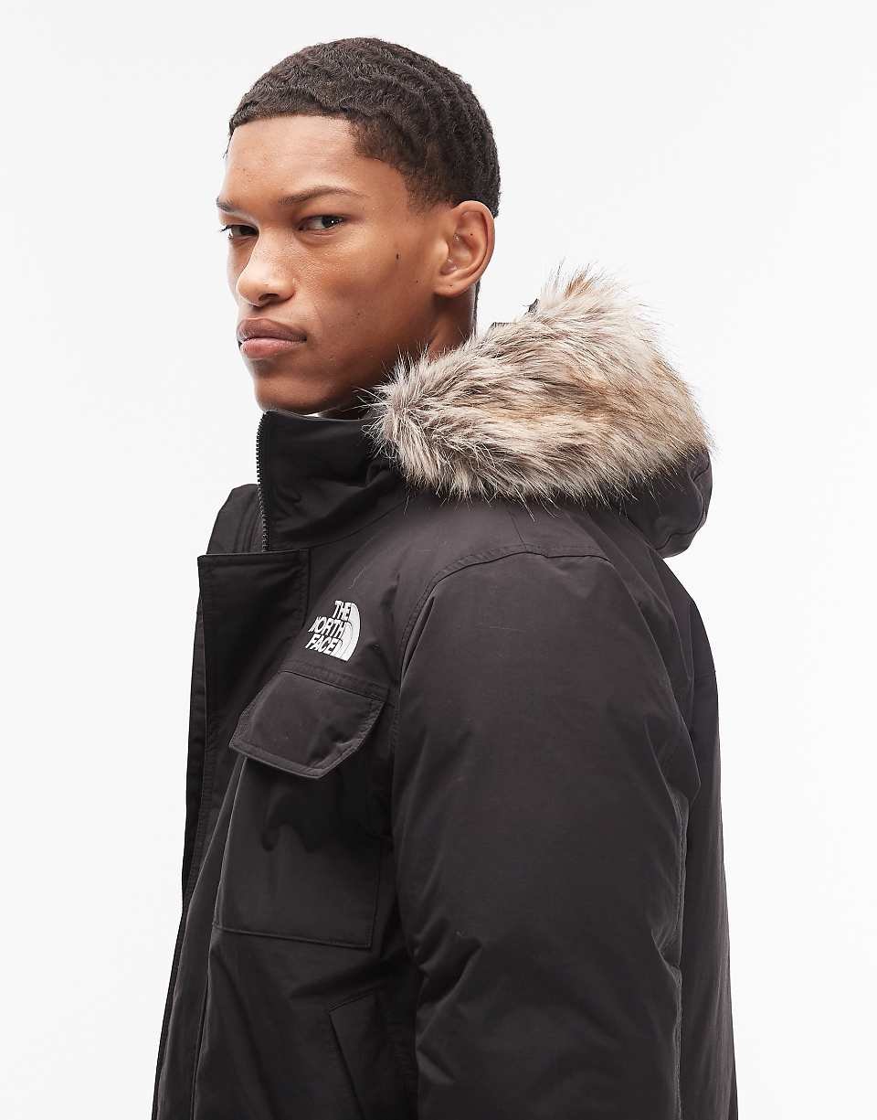 Bomber b rich w capuche b fourrure synthétique