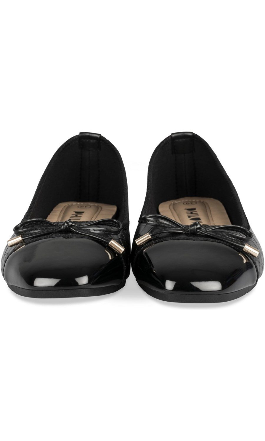 Ballerines texture mdfoura bout verni k7el