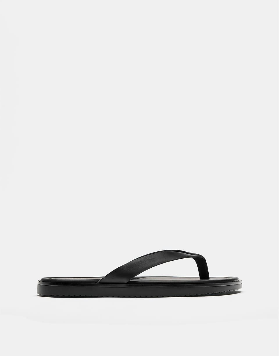 Sandales plates - Noir
