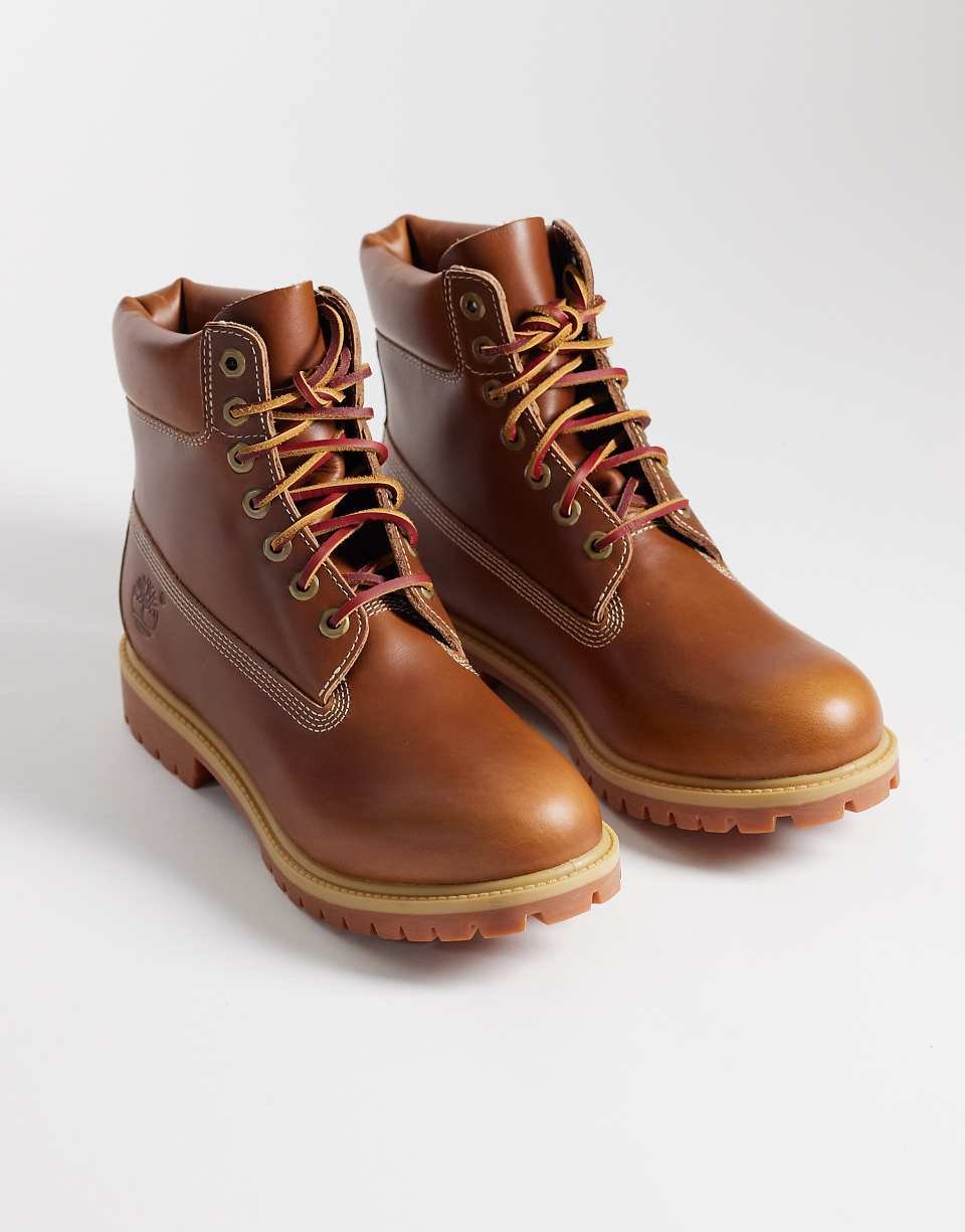 Bottines à lacets 6 pouces marron