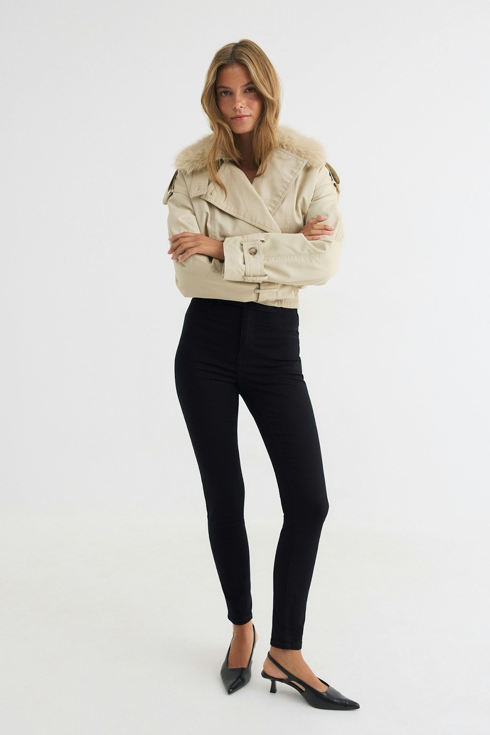 Jean skinny taille haute k7el