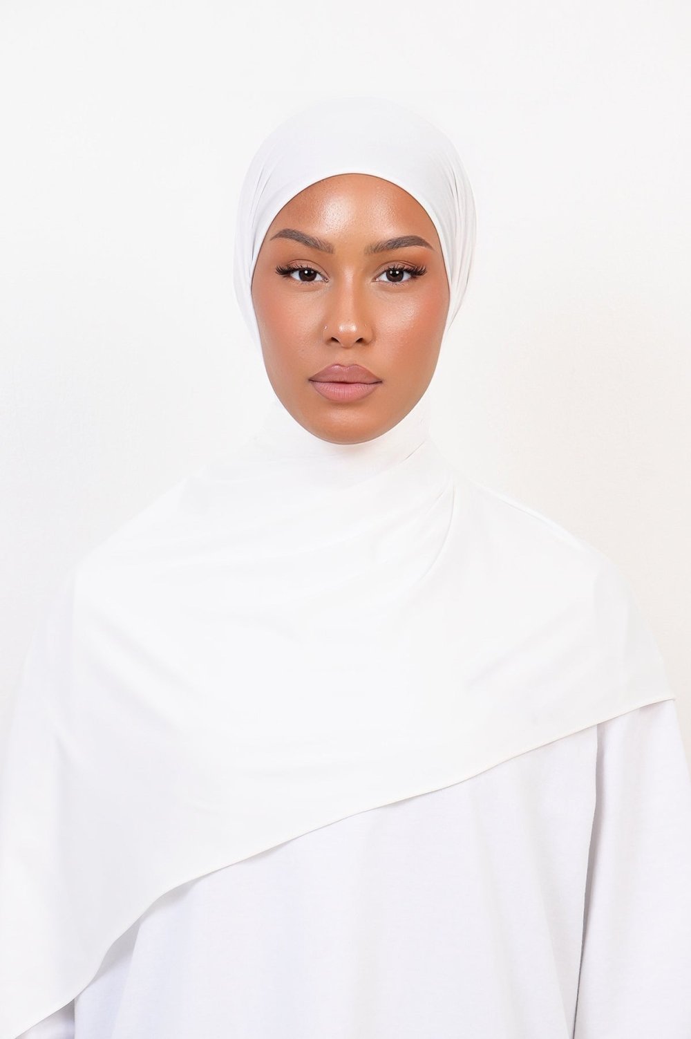 Liquid jersey hijab - Off-white
