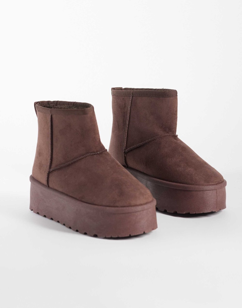 Bottines b semelle plateforme qahwiyin