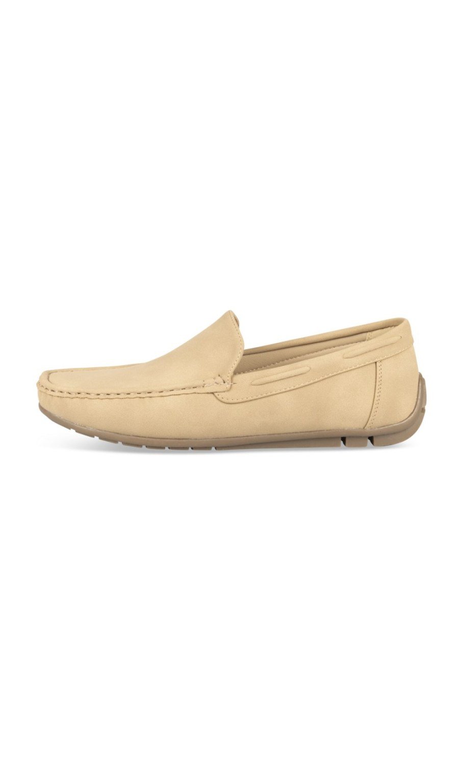 Mocassins de conduite aspect suédine beiges