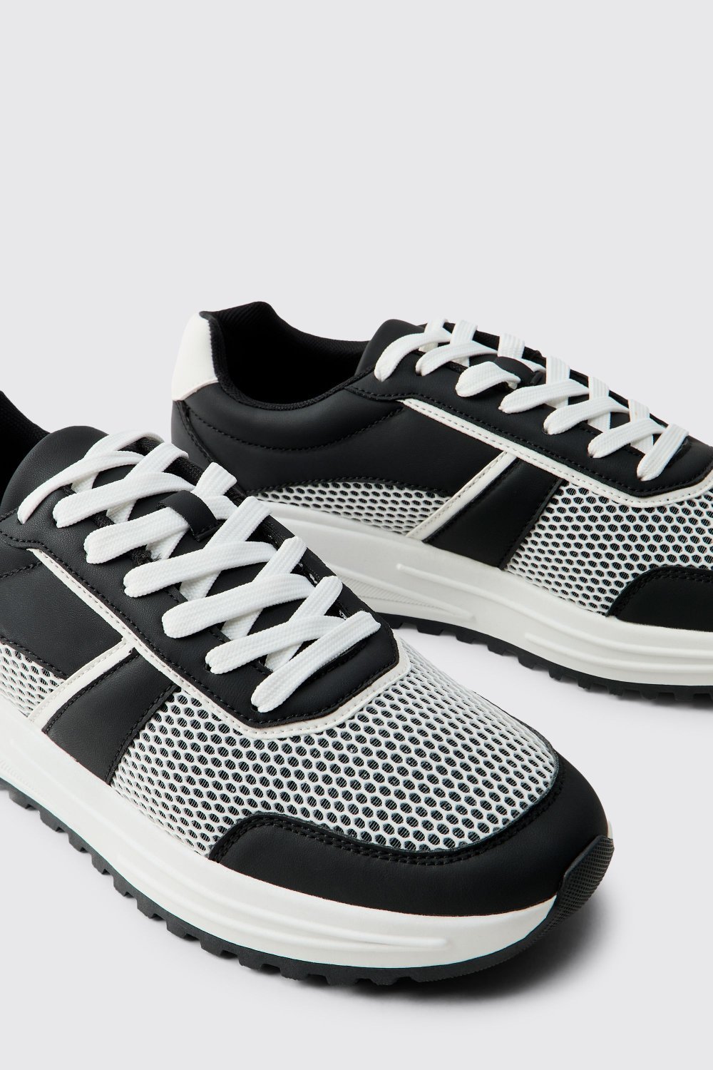Mesh chunky trainers