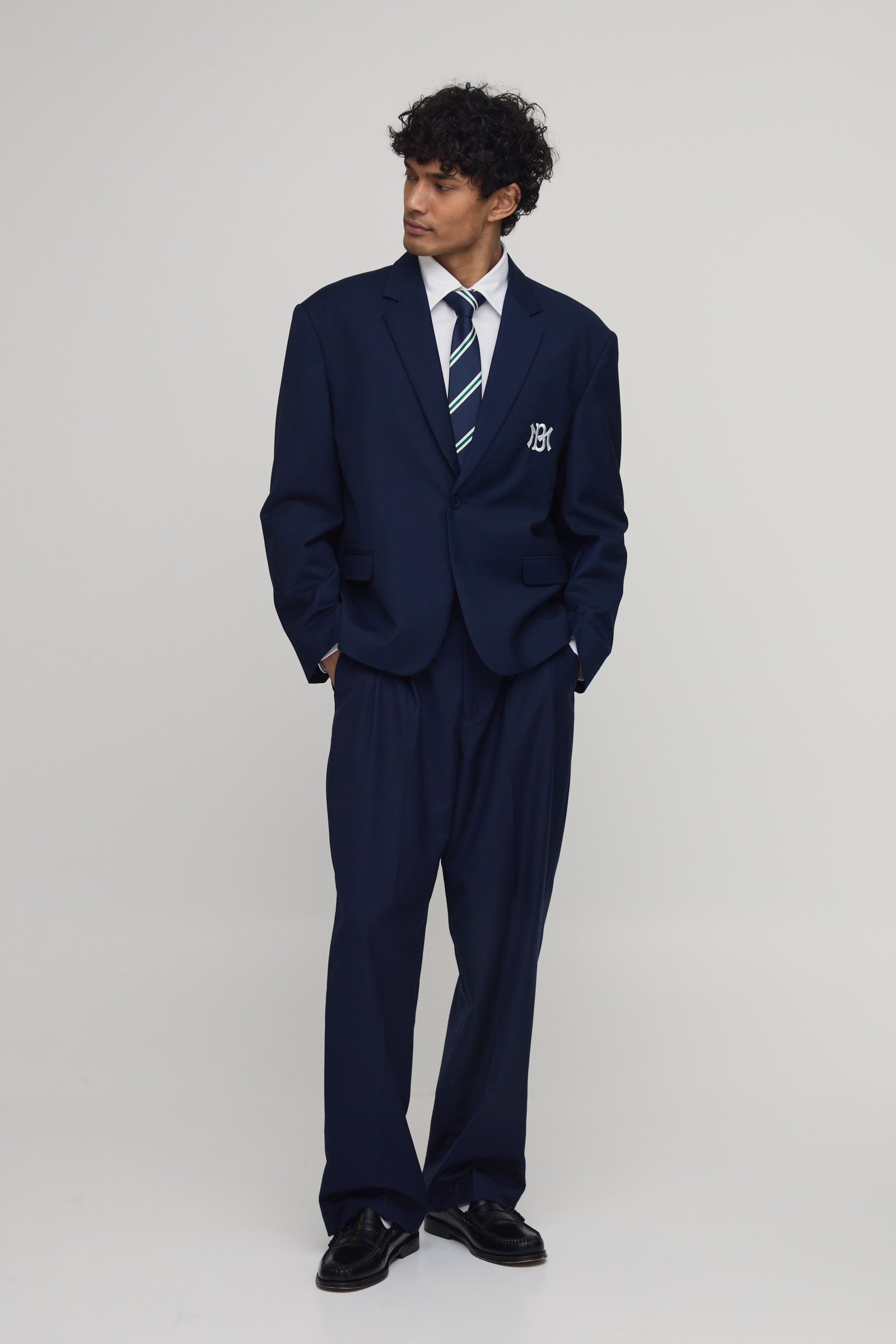 Pantalon tailleur b pinces mtrrez coupe décontractée