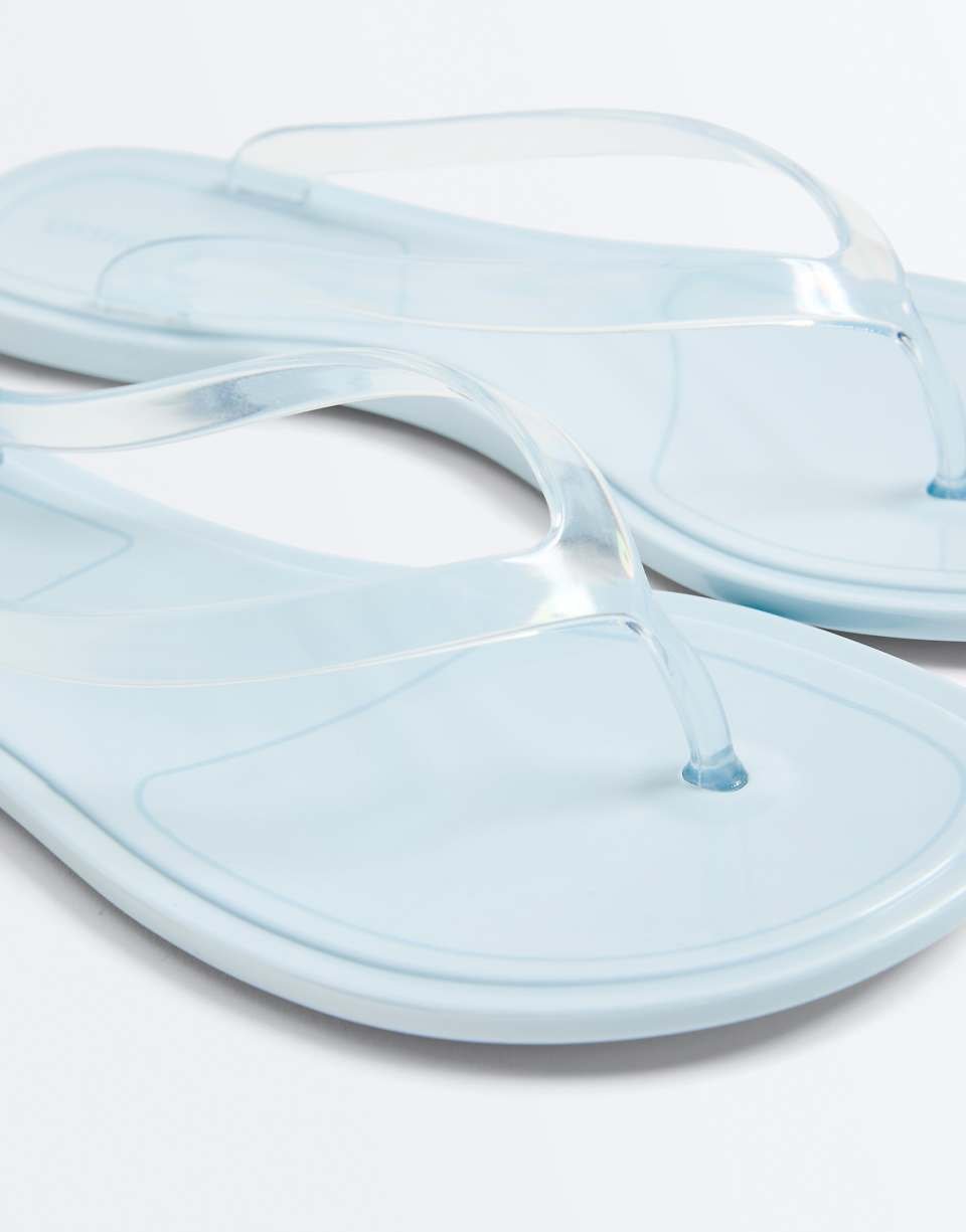 Translucent beach flip flops - Blue