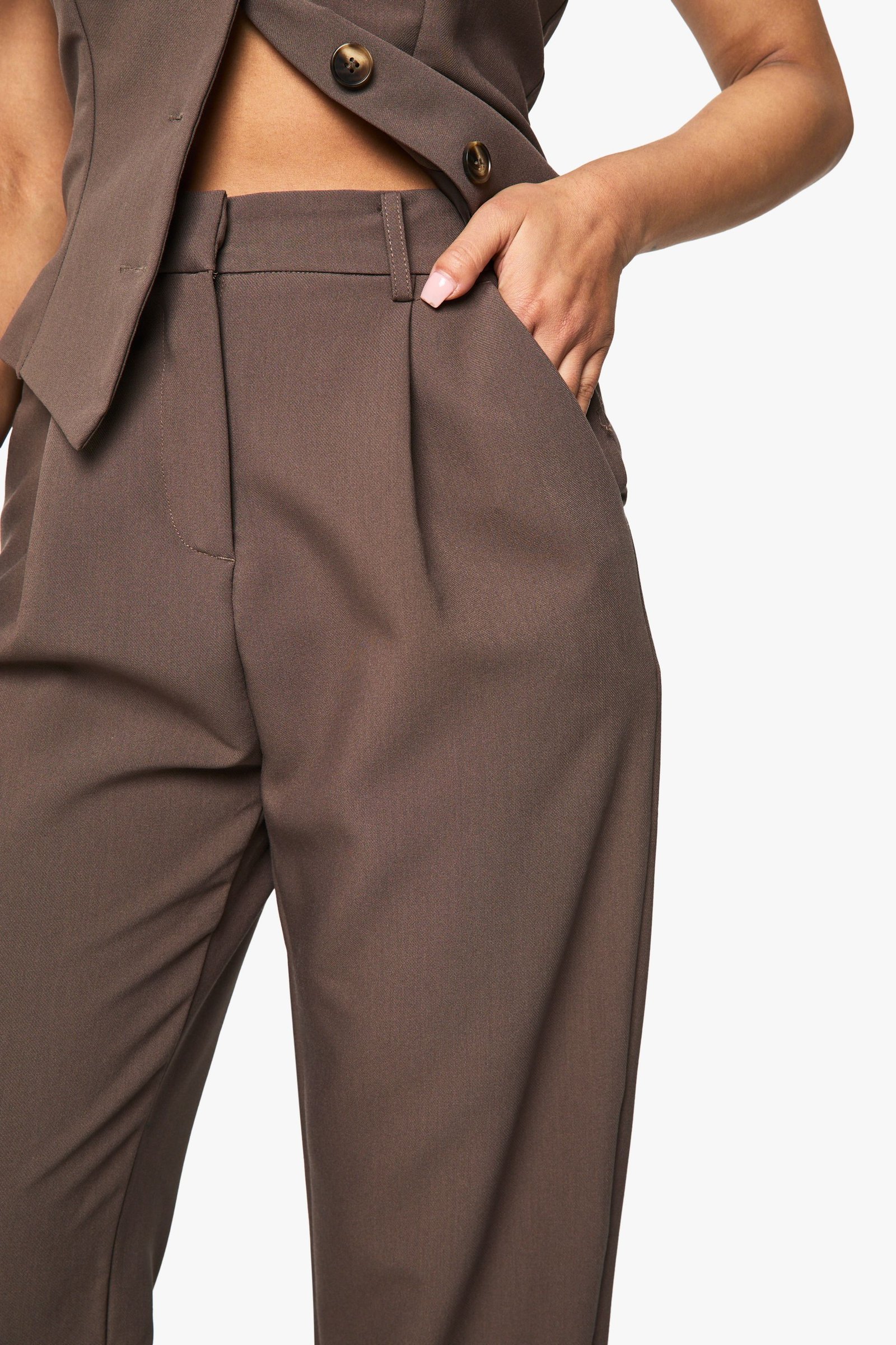 Essential straight trousers - Petite
