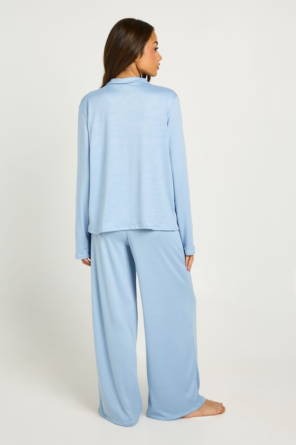 Jersey top and trouser pyjama set