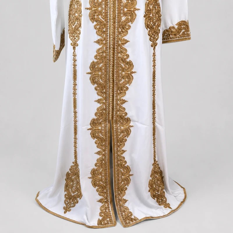 Caftan crêpe de soie byed mtarz b dheb