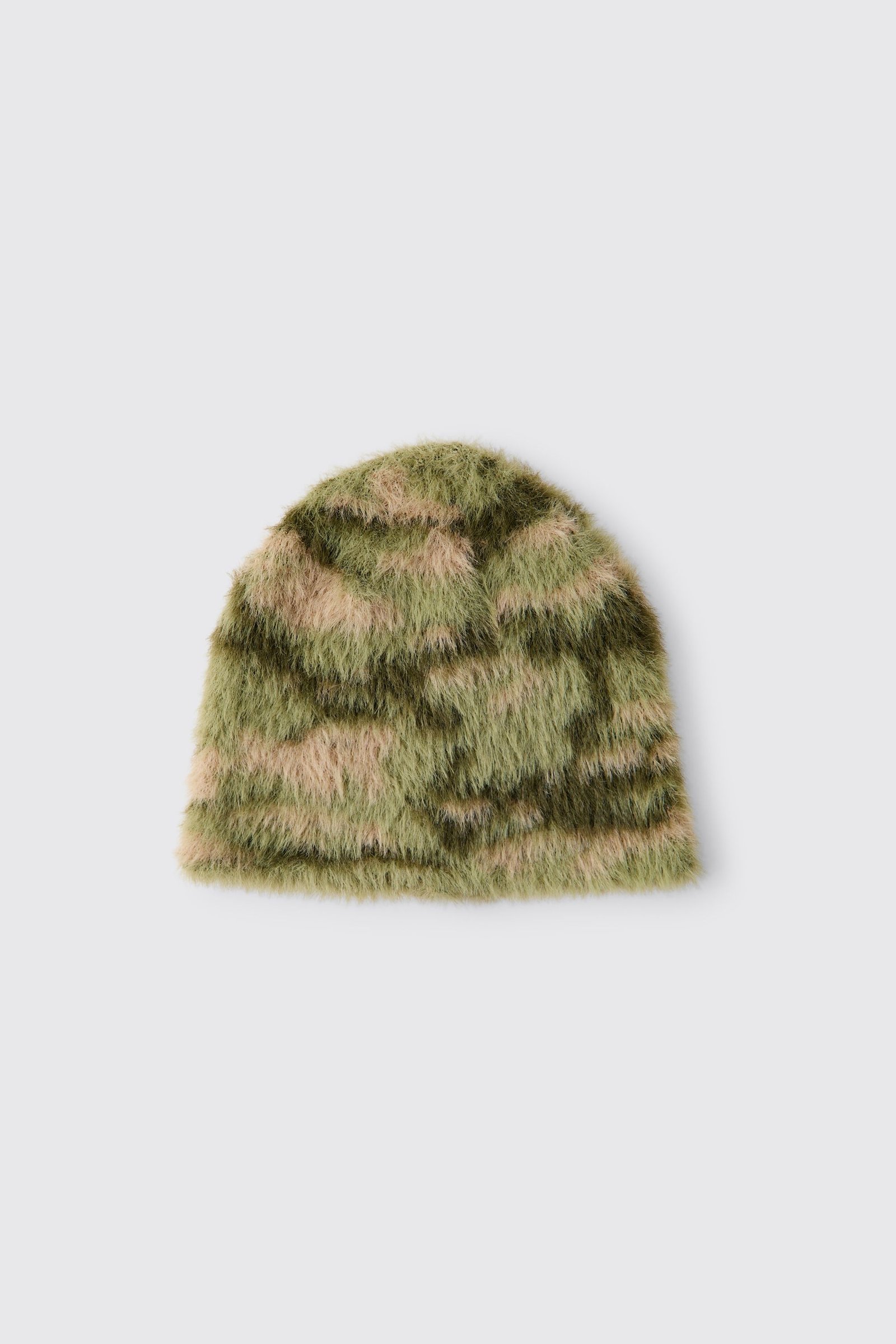 Fluffy Camo Beanie