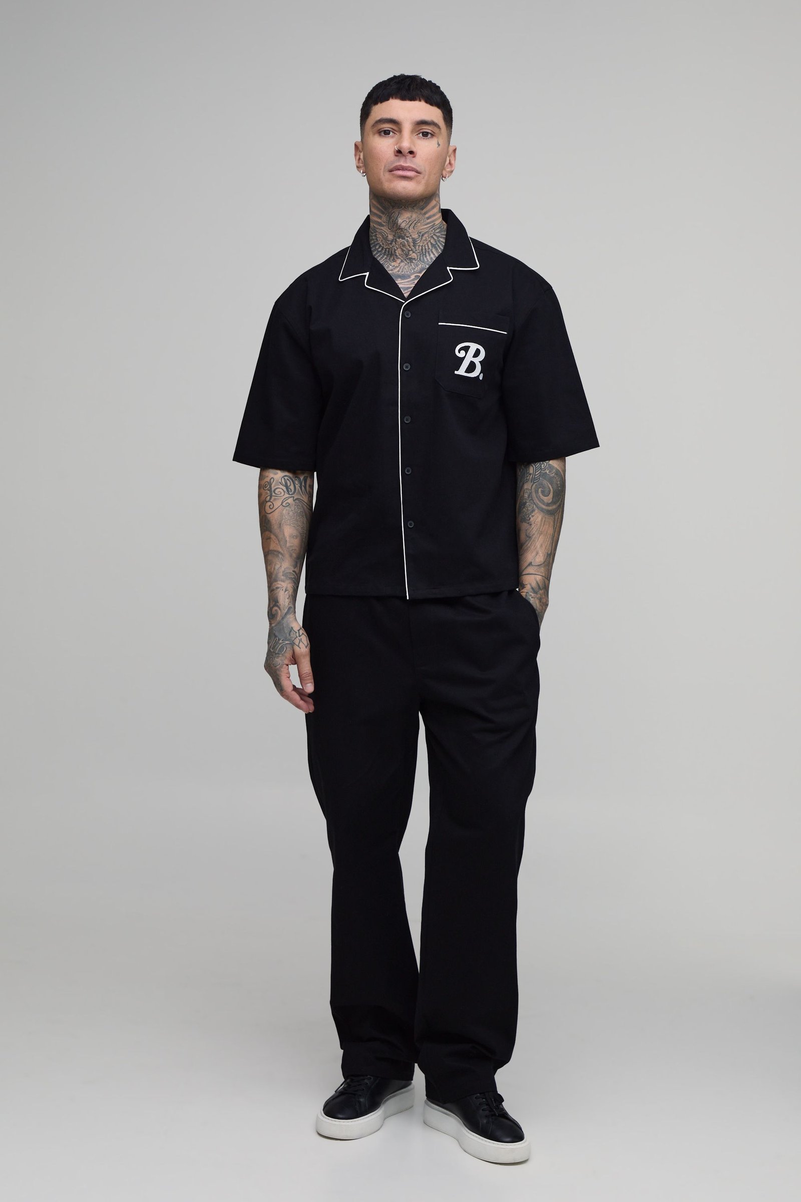 Ensemble chemise sergé w pantalon - Tall