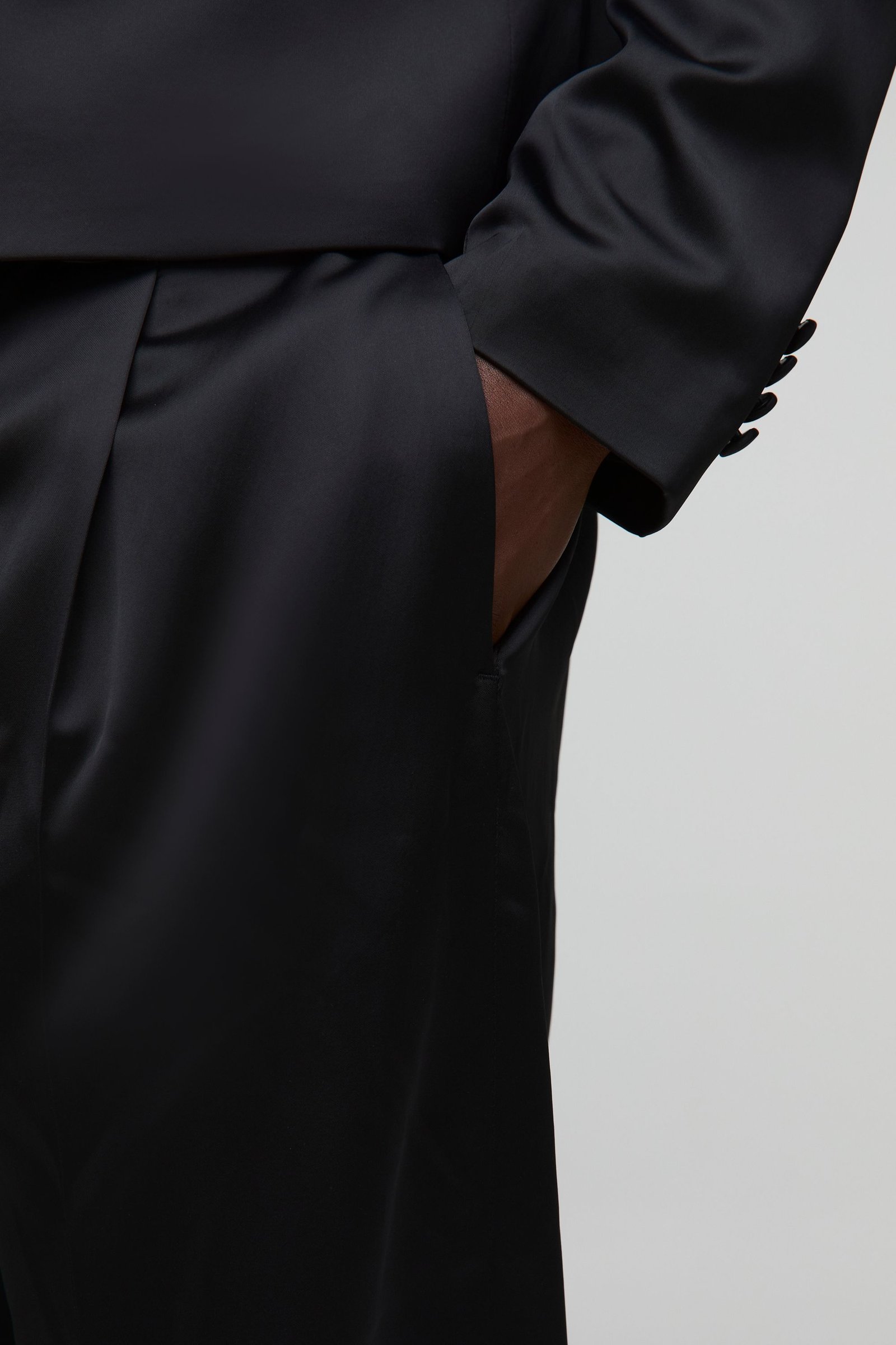Serwal tailleur men satin b rjol wass3in