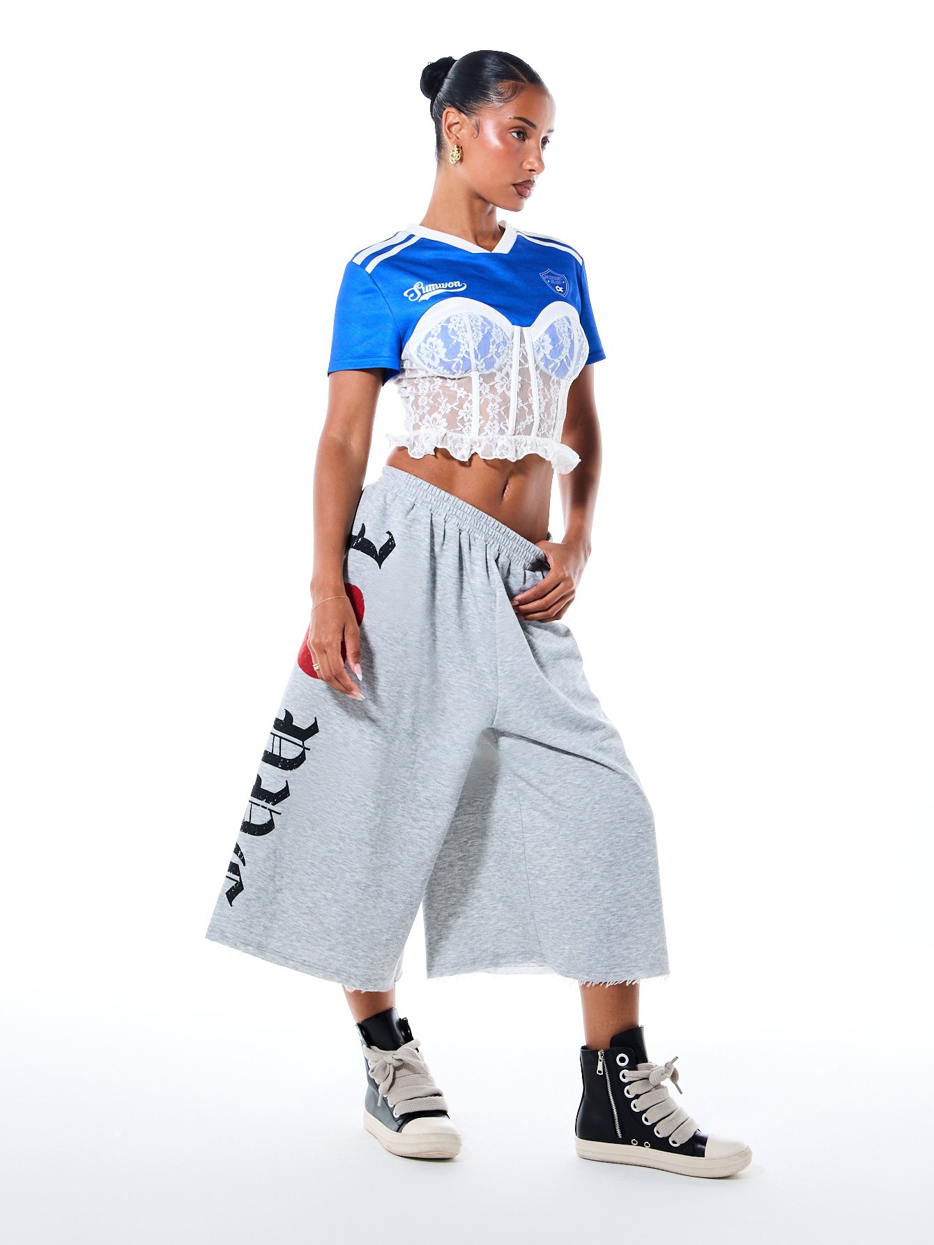 Jupe-pantalon midi à jambes larges