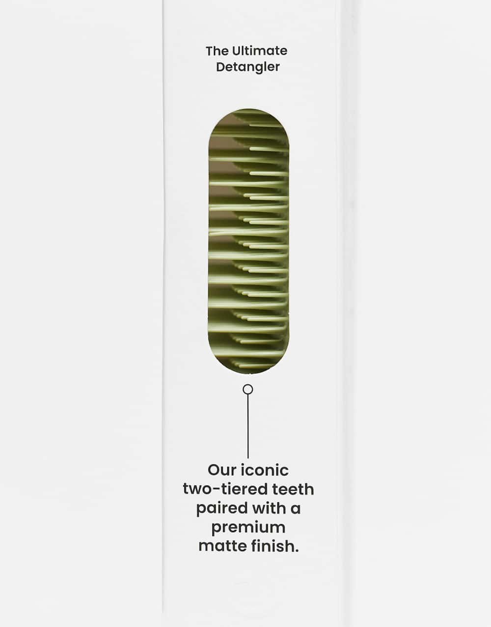 Brosse démêlante b snan mzdoujin - Vert olive mat