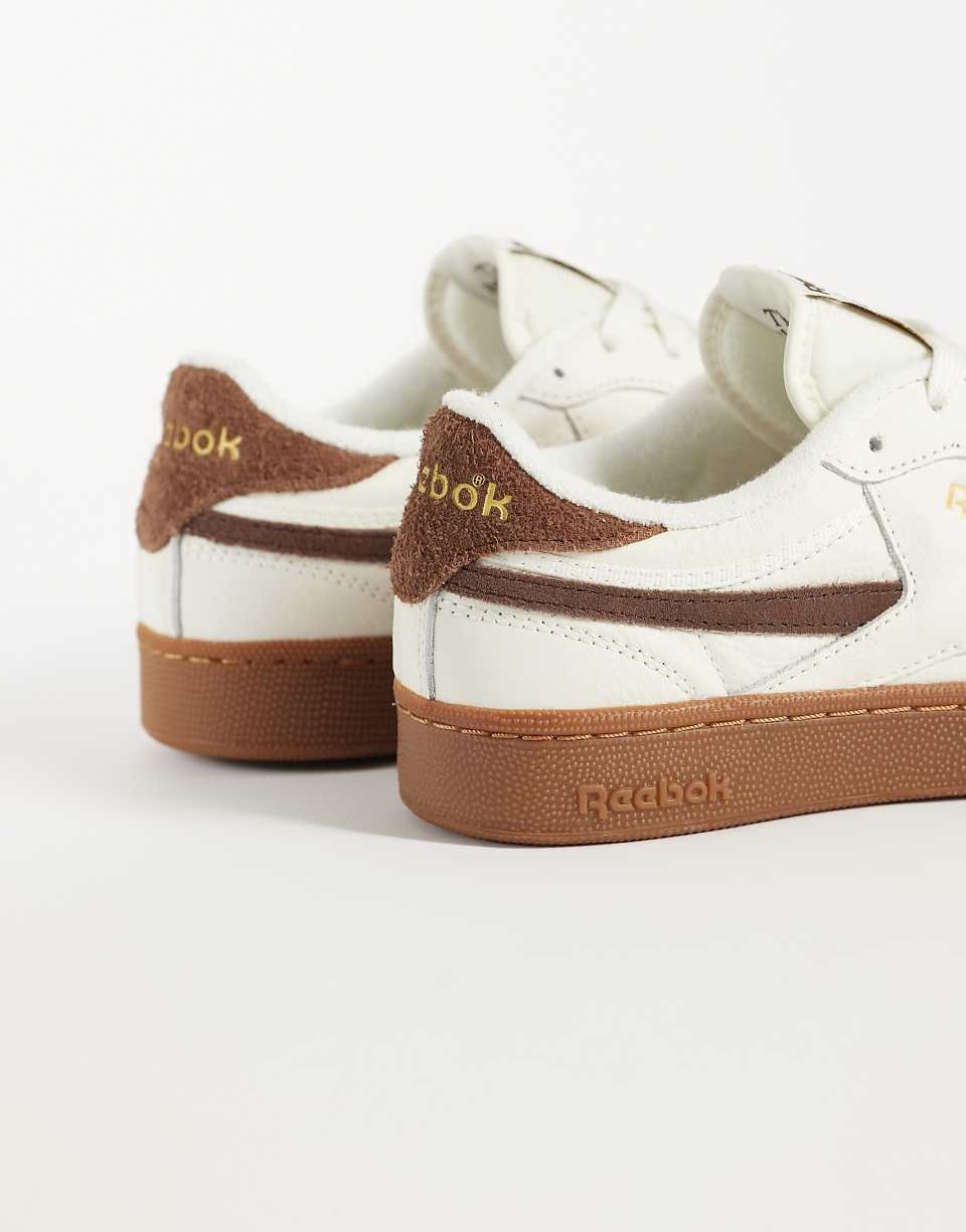 Club C Revenge trainers in white and brown