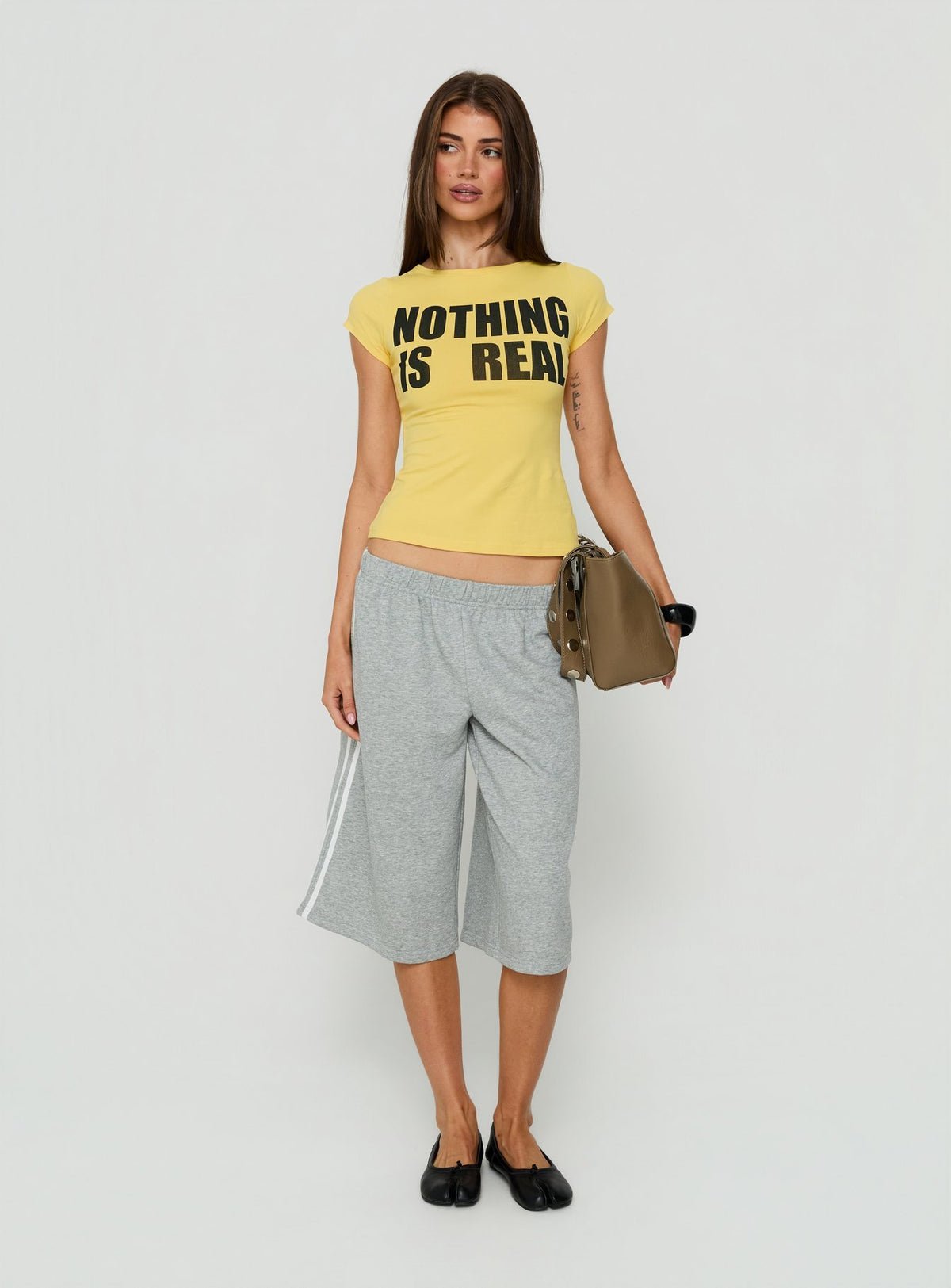 Crew neck graphic top