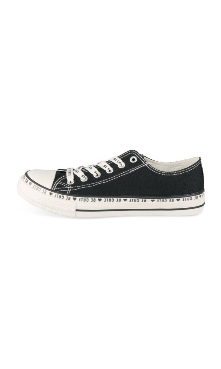 Black canvas sneakers, Be cute band