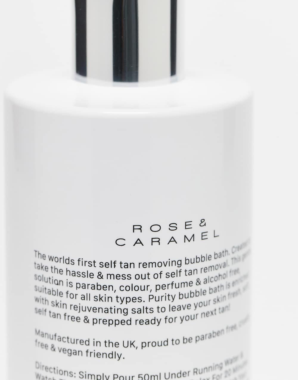Bain moussant pour éliminer l'autobronzant - 500 ml