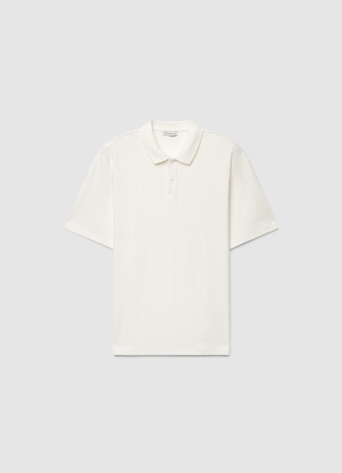 Plain jacquard polo shirt