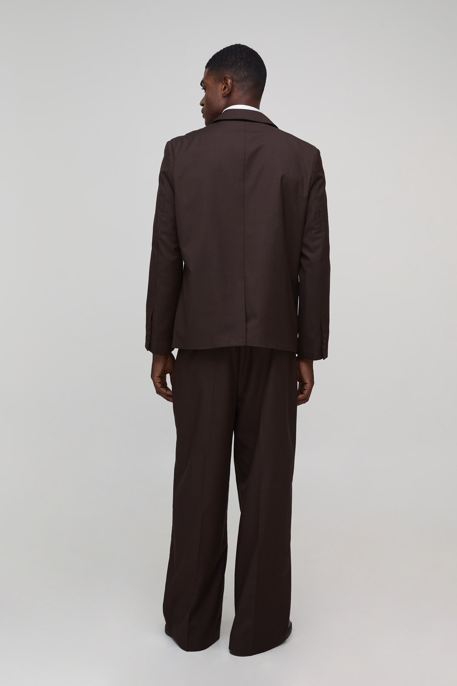 Oversized wrap suit jacket