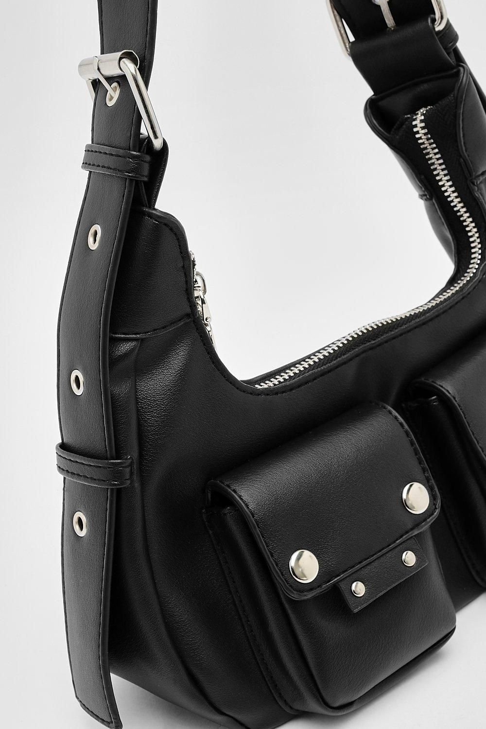 Studded shoulder bag