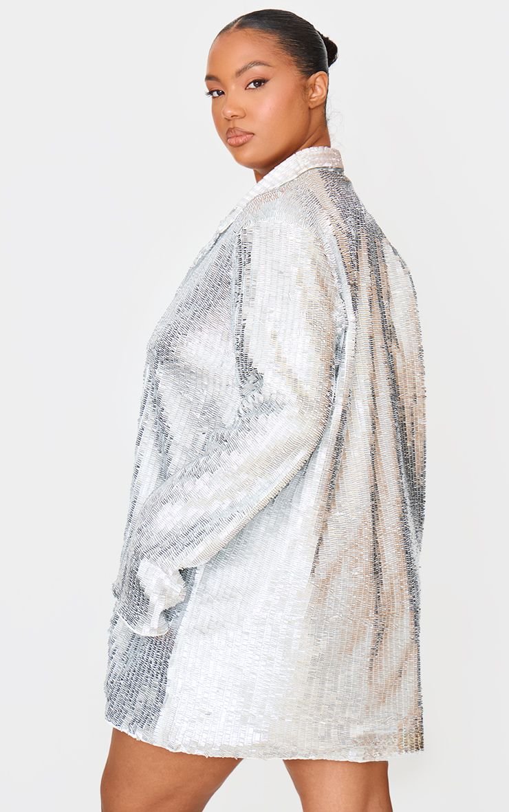 Robe blazer diamantée - Grande taille
