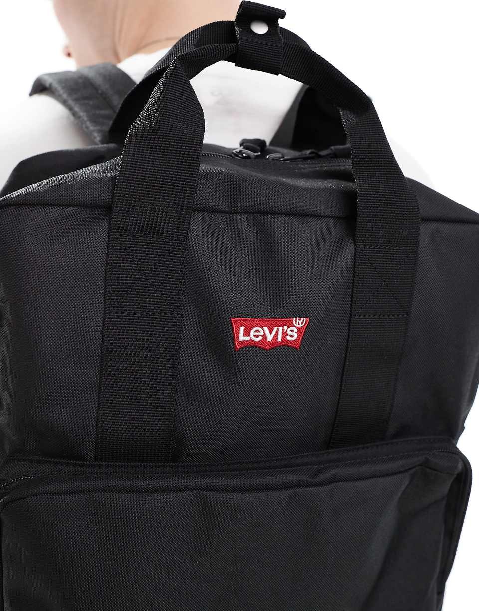 Grand sac à dos avec logo - Noir