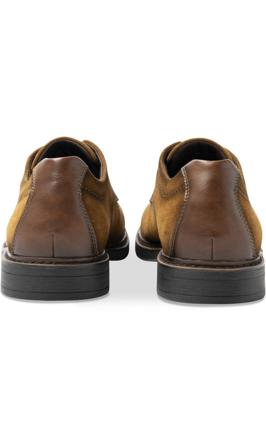 Derbies à plateau talon contrasté camel
