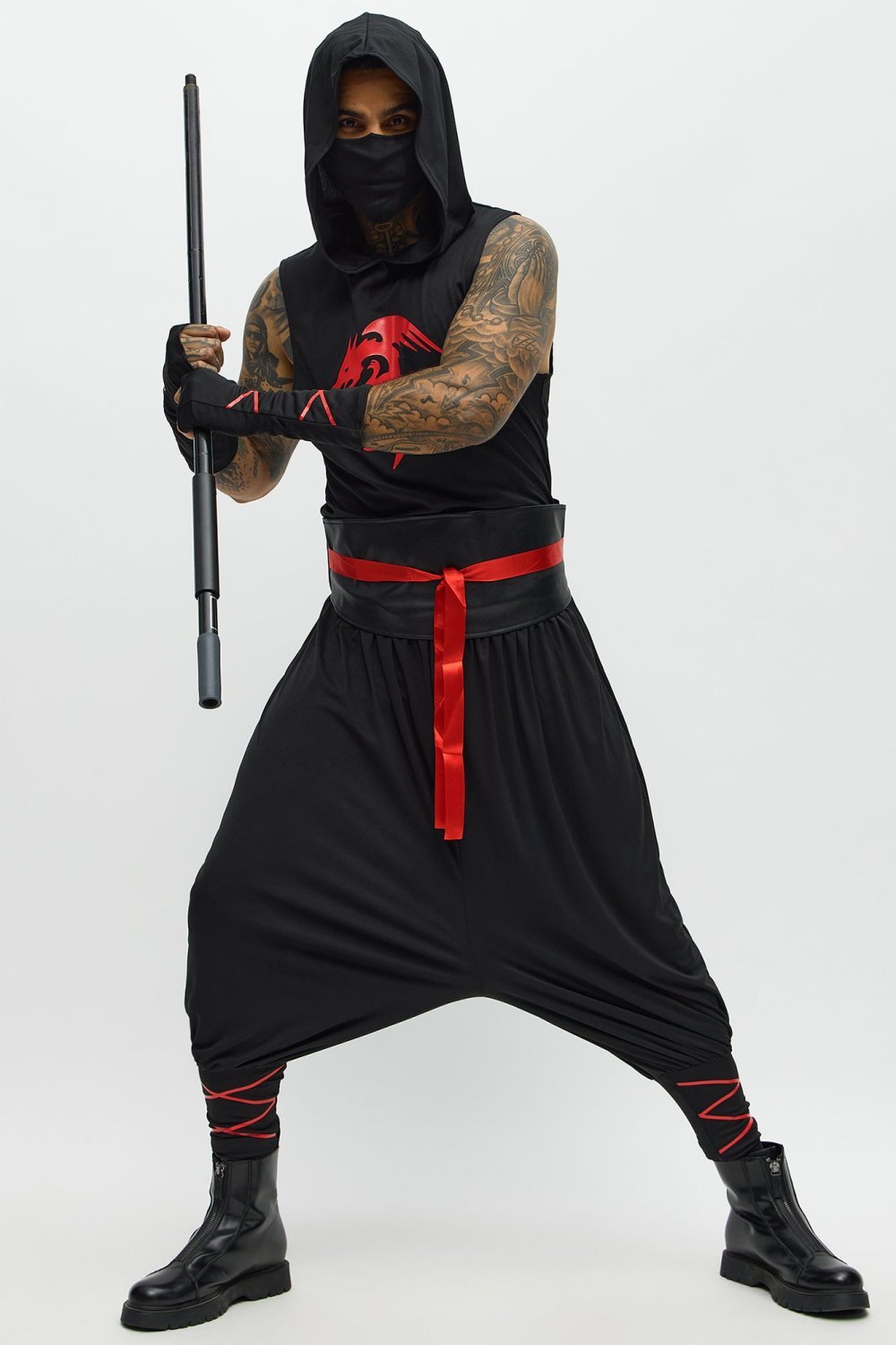 Déguisement dyal ninja bla kmam b tab3a dyal tnin