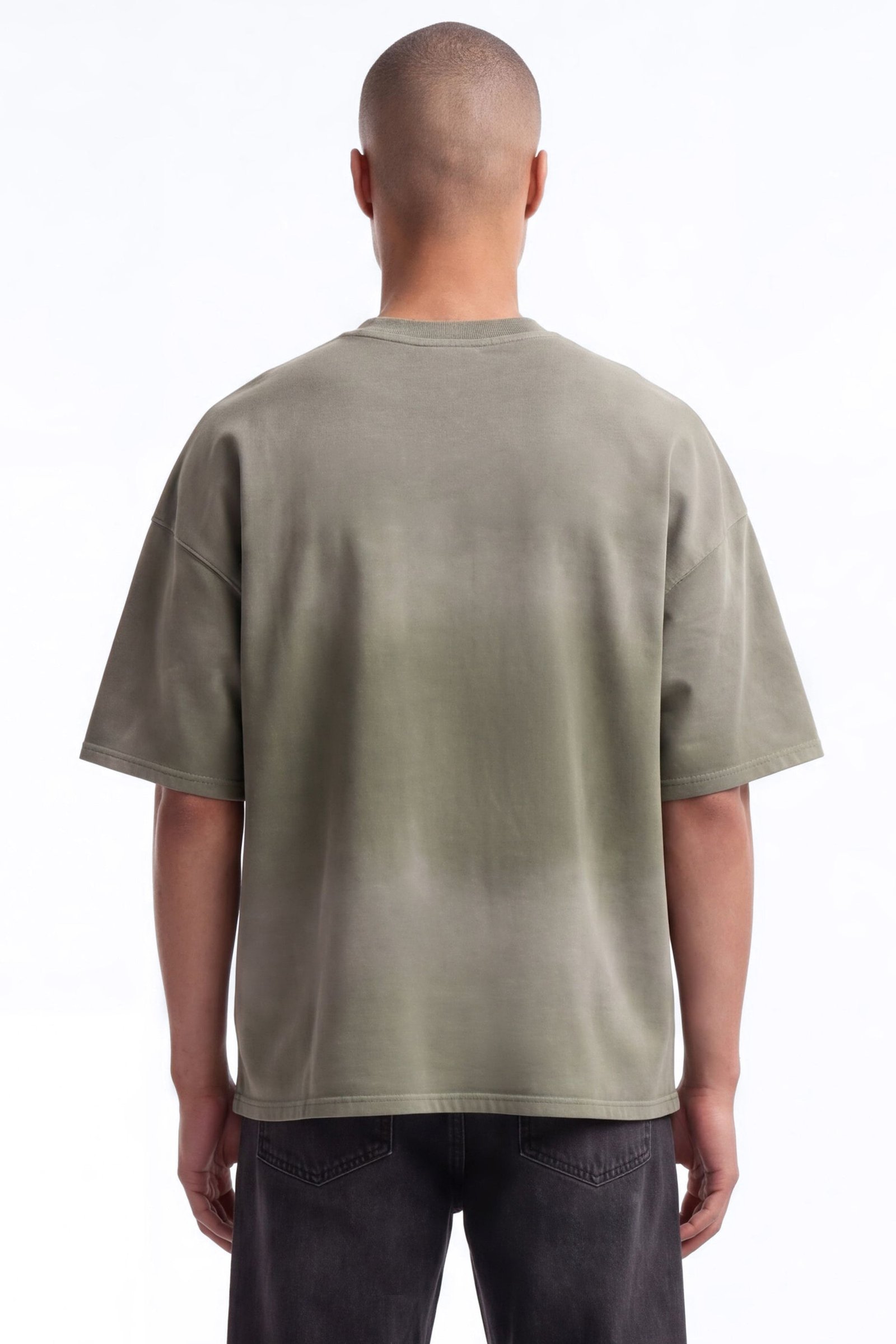T-shirt oversize molleton délavé