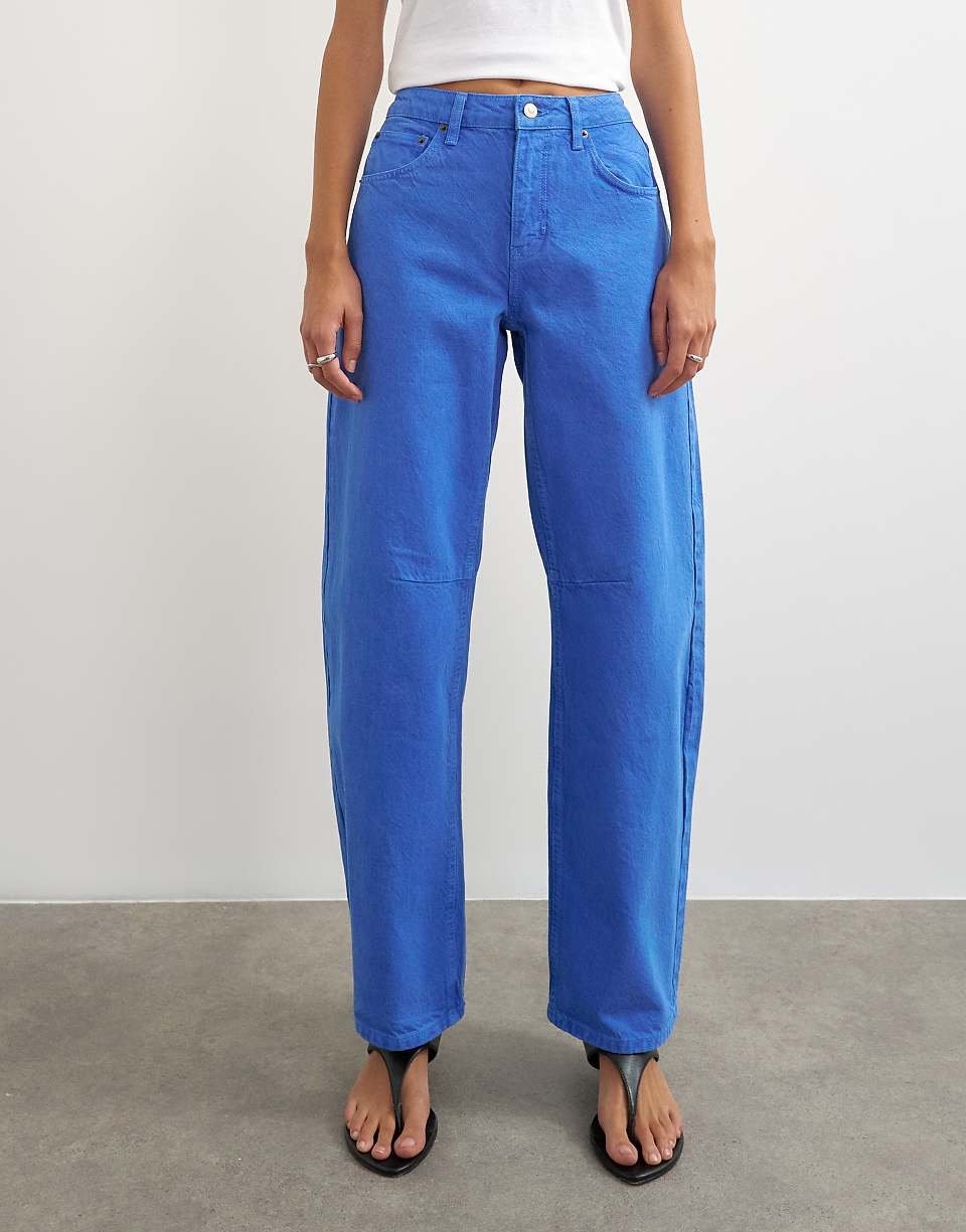 Jean barrel taille mi-haute - Zre9 9wi