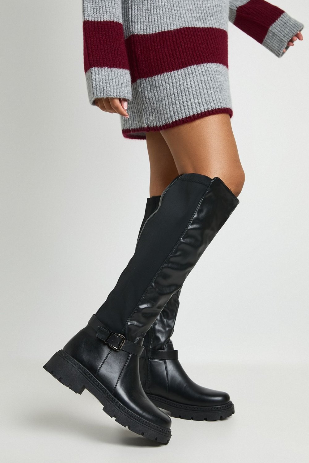 Bottes twal b semelle ghlida b boucle - Pied large